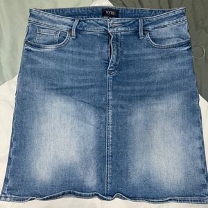 NYDJ Blue Denim Skirt
